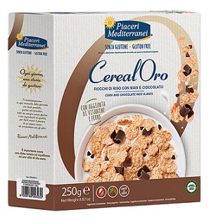 PIACERI MEDITERRANEI CEREALORO FIOCCHI RISO MAIS E CIOCCOLATO 250 G - Farmadott.it