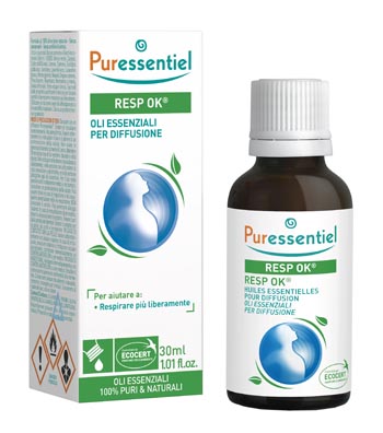 MISCELA RESP OK OLI ESSENZIALI PER DIFFUSIONE 30 ML PURESSENTIEL ECOCERT - Farmadott.it