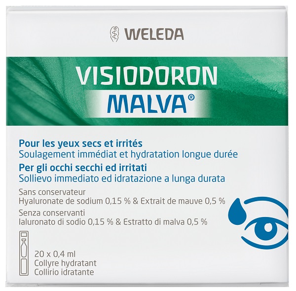 GOCCE OCULARI VISIODORON MALVA 20 MONODOSE DA 0,4 ML - Farmadott.it
