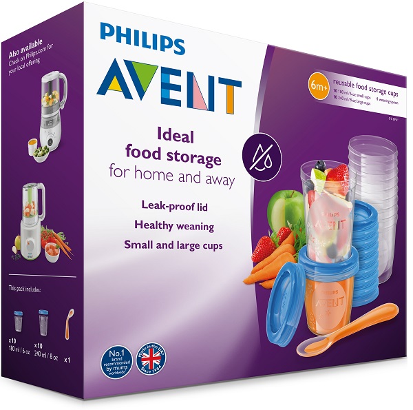 AVENT SET 10 VASETTI CONSERVALATTE 180ML + 10 VASETTI CONSERVALATTE 240ML + 20 COPERCHI + CUCCHIAINO - Farmadott.it