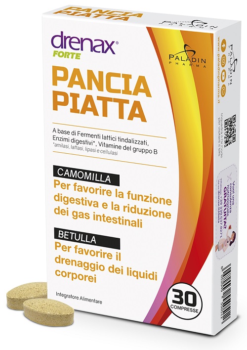 DRENAX FORTE PANCIA PIATTA 30 COMPRESSE - Farmadott.it