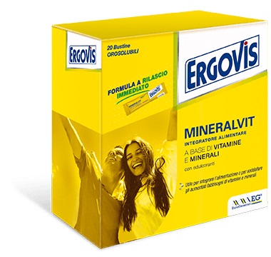 ERGOVIS MINERALVIT 20 BUSTE OROSOLUBILI 30 G - Farmadott.it