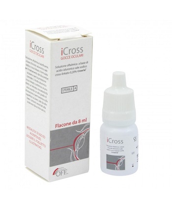 ICROSS GOCCE OCULARI SOLUZIONE OFTALMICA ACIDO IALURONICO CROSS-LINKATO 0,2% 8 ML - Farmadott.it
