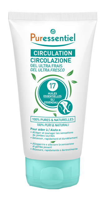 PURESSENTIEL GEL ULTRA FRESCO CIRCOLAZIONE 17 OLI ESSENZIALI 125 ML - Farmadott.it