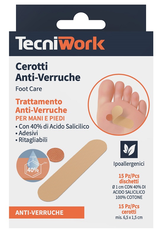 CEROTTO ANTI VERRUCHE PIEDI 15 + 15 PEZZI - Farmadott.it