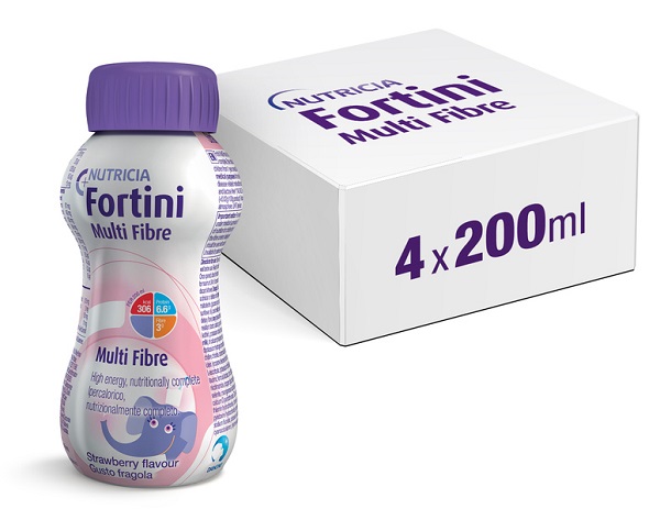 FORTINI MULTI FIBRE GUSTO FRAGOLA 200 ML - Farmadott.it