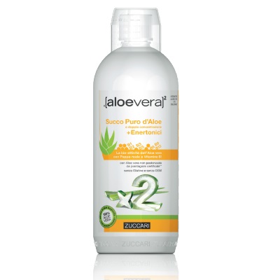 ALOEVERA2 SUCCO PURO D'ALOE DOPPIA CONCENTRAZIONE + ENERTONICI 1 LITRO - Farmadott.it