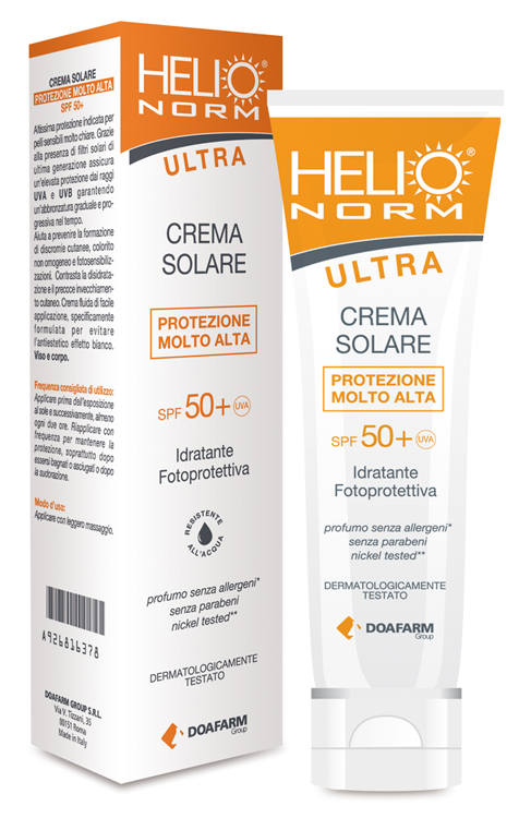 HELIO NORM ULTRA CREMA SOLARE SPF 50+ 100 ML - Farmadott.it