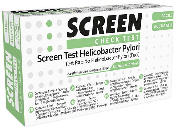 SCREEN TEST RAPIDO ANTIGENI HELICOBACTER PYLORI FECI UMANE - Farmadott.it