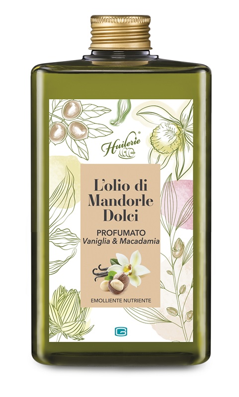 HUILERIE L'OLIO DI MANDORLE DOLCI PROFUMATO VANIGLIA & MACADAMIA 300 ML - Farmadott.it