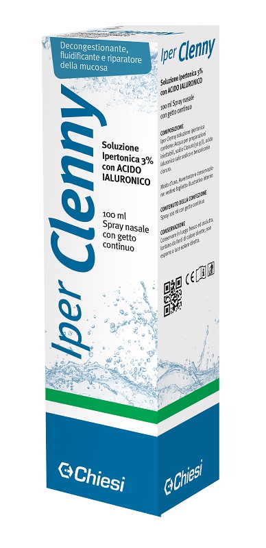 IPER CLENNY SPRAY NASALE EROGAZIONE CONTINUA SOLUZIONE IPERTONICA CON ACIDO IALURONICO 100 ML - Farmadott.it