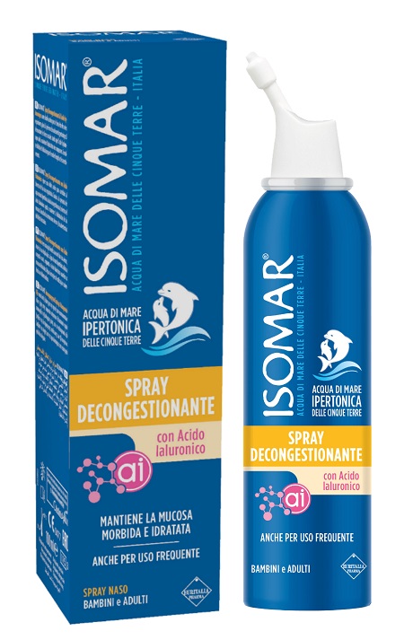 ISOMAR SPRAY DECONGESTIONANTE ACIDO IALURONICO 100 ML - Farmadott.it