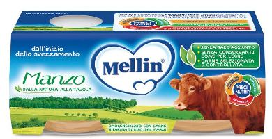 MELLIN OMOGENEIZZATO MANZO 2X120 G - Farmadott.it