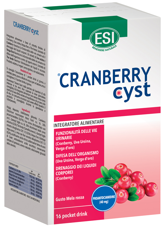 ESI CRANBERRY CYST POCKET DRINK 16 BUSTINE - Farmadott.it