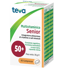 MULTIVITAMINICO SENIOR TEVA 30 COMPRESSE 39 G - Farmadott.it