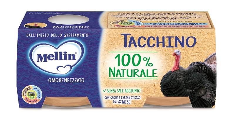 MELLIN OMOGENEIZZATO TACCHINO 2 X 80 G - Farmadott.it