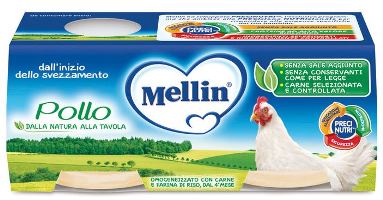 MELLIN OMOGENEIZZATO POLLO 2 X 80 G - Farmadott.it