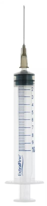 SIRINGA EXTRAFINE IPODERMICA 10 ML AGO 12 GAUGE 22 - Farmadott.it