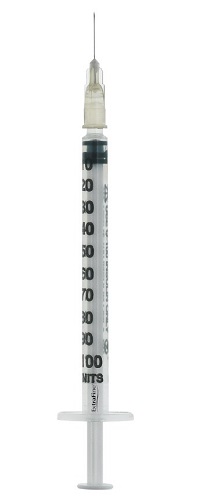 SIRINGA PER INSULINA EXTRAFINE 1ML 100 UI AGO REMOVIBILE 27 GAUGE 0,40X12 MM 1 PEZZO - Farmadott.it