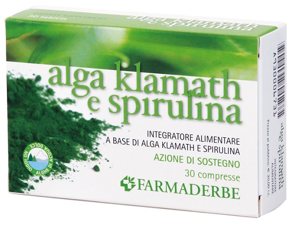 ALGA KLAMATH E SPIRULINA 30 COMPRESSE - Farmadott.it