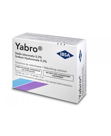 YABRO 10 FIALE 3ML ACIDO IALURONICO 0,3% SOLUZIONE PER NEBULIZZATORE - Farmadott.it