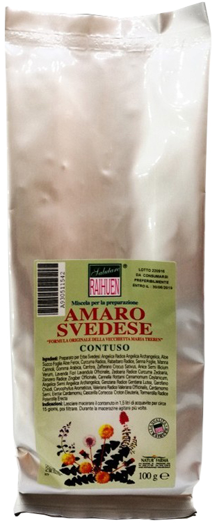 RAIHUEN ERBE SVEDESI CONTUSO PREPARATO PER AMARO SVEDESE 100 G - Farmadott.it