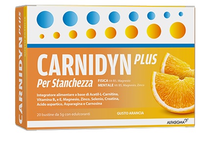 CARNIDYN PLUS 20 BUSTINE DA 5 G GUSTO ARANCIA - Farmadott.it