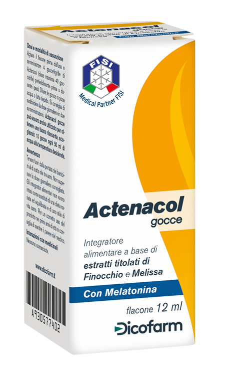 ACTENACOL GOCCE 12 ML CON MELATONINA - Farmadott.it