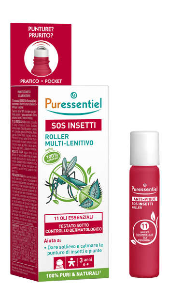 PURESSENTIEL SOS INSETTI ROLLER 11 OLI ESSENZIALI 5 ML - Farmadott.it