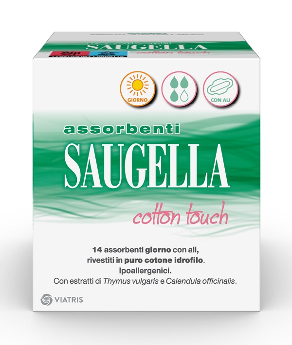 SAUGELLA COTTON TOUCH ASSORBENTI GIORNO 14 PEZZI TAGLIO PREZZO - Farmadott.it