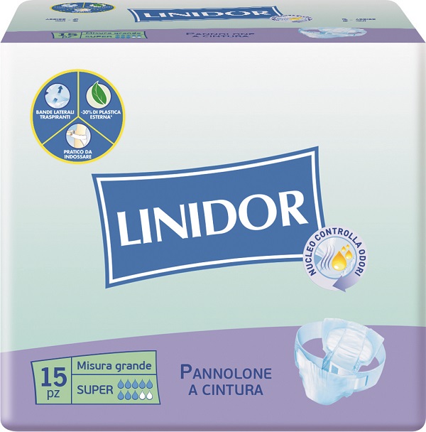 PANNOLONE LINIDOR PERFECT CARE SUPER A CINTURA MG 15 PEZZI - Farmadott.it