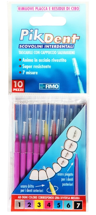 PIKDENT STUZZICOLINO 2 VIOLA 10 PEZZI - Farmadott.it