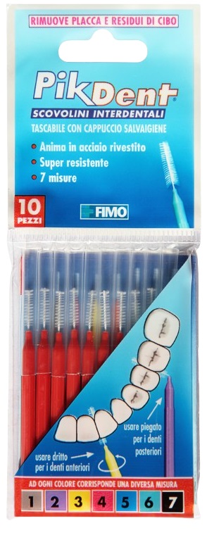 PIKDENT STUZZICOLINO 4 ROSSO 10 PEZZI - Farmadott.it