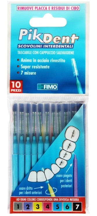 PIKDENT STUZZICOLINO 5 AZZURRO 10 PEZZI - Farmadott.it