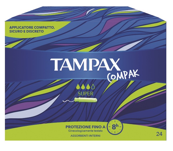 TAMPAX COMPAK SUPER 24 PEZZI - Farmadott.it