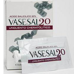 VASESAL 20 6 BUSTINE PLURIDOSE DA 5 ML UNGUENTO CHERATOLITICO - Farmadott.it