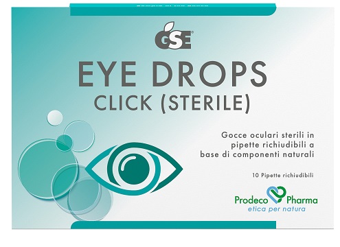 GSE EYE DROPS CLICK GOCCE OCULARI 10 PIPETTE 0,5 ML - Farmadott.it