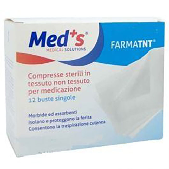 GARZA COMPRESSA MEDS TESSUTO NON TESSUTO PEEL OPEN 7,5X7,5CM 12 PEZZI - Farmadott.it
