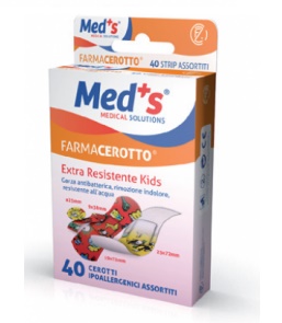 CEROTTO MEDS STRIP KIDS IPOALLERGENICO ASSORTITI 40 PEZZI - Farmadott.it