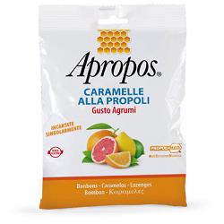APROPOS CARAMELLE ALLA PROPOLI GUSTO AGRUMI 50 G - Farmadott.it