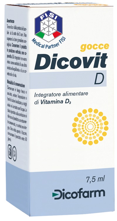 DICOVIT D VITAMINA D3 7,5 ML - Farmadott.it