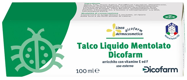 DICOFARM TALCO LIQUIDO MENTOLATO 100 ML - Farmadott.it
