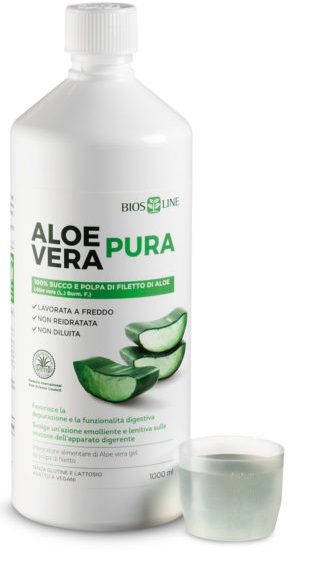 BIOSLINE ALOE VERA SUCCO POLPA 1 LITRO - Farmadott.it