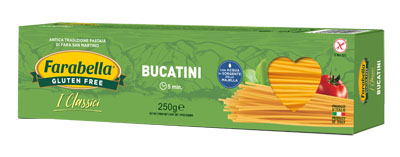 FARABELLA BUCATINI PASTA SENZA GLUTINE 250 G - Farmadott.it