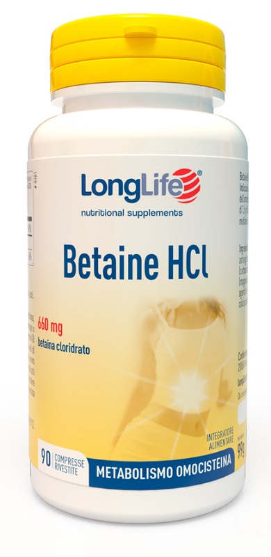 LONGLIFE BETAINE HCL 90 COMPRESSE RIVESTITE - Farmadott.it
