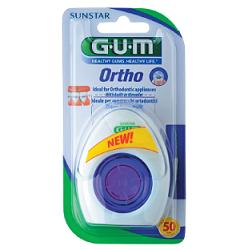 GUM ORTHO FLOSS FILO SPUGNOSO 50 PEZZI - Farmadott.it