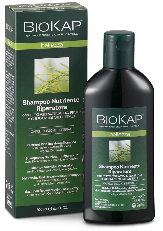 BIOKAP BELLEZZA SHAMPOO NUTRIENTE/RIPARATORE 200 ML BIOSLINE - Farmadott.it