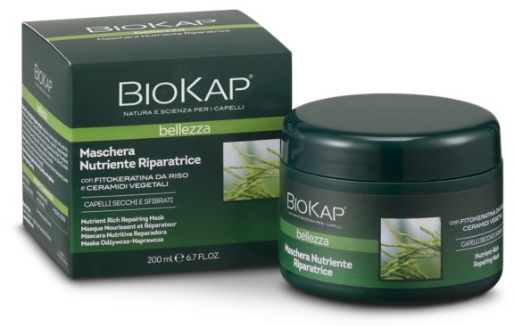 BIOKAP BELLEZZA MASCHERA NUTRIENTE/RIPARATRICE 200 ML BIOSLINE - Farmadott.it