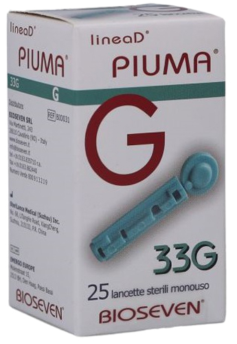 LANCETTE PUNGIDITO LINEA D PIUMA GAUGE 33 25 PEZZI - Farmadott.it