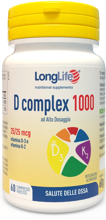 LONGLIFE D COMPLEX 1000 60 COMPRESSE - Farmadott.it
